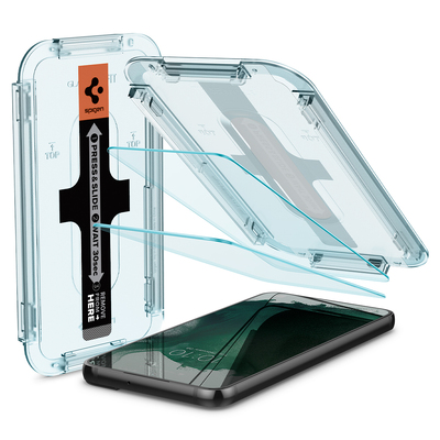 SPIGEN GLAS.tR EZ Fit Slim 2PCS Glass Screen Protector for Galaxy S22 Plus [Colour:Clear]