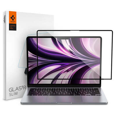 SPIGEN GLAS.tR Slim Glass for MacBook Air 13-inch M4/M3/M2 (2025/2024/2022) Screen Protector [Colour:Clear]
