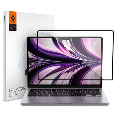 SPIGEN GLAS.tR Slim Glass Screen Protector for MacBook Air 13-inch M3 2024/ M2 2022 [Colour:Clear]