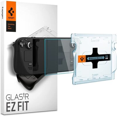 SPIGEN GLAS.tR EZ Fit Glass Screen Protector for Valve Steam Deck OLED 2023 / LCD 2022 [Colour:Clear]