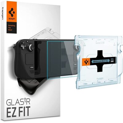 SPIGEN GLAS.tR EZ Fit Glass Screen Protector for Valve Steam Deck OLED 2023 / LCD 2022 [Colour:Clear]