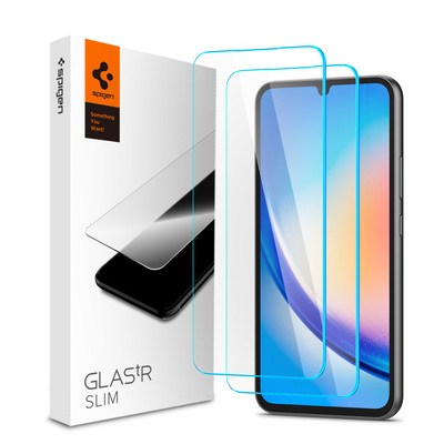 SPIGEN Glas.tR Slim 2PCS Glass Screen Protector for Galaxy A34 5G [Colour:Clear]