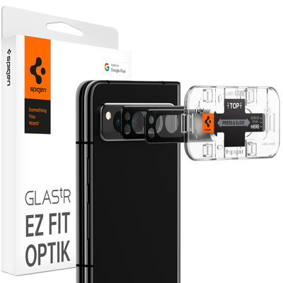 SPIGEN GLAS.tR EZ Fit Optik 2PCS Camera Lens Protector for Google Pixel Fold [Colour:Black]