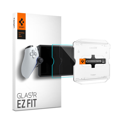 SPIGEN Glas.tR EZ Fit Glass Screen Protector for PlayStation Portal Remote Player [Colour:Clear]