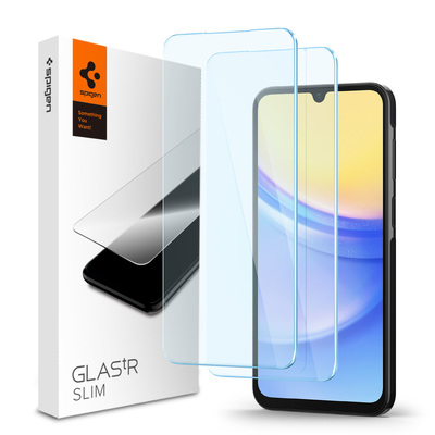 SPIGEN Glas.tR Slim 2PCS Glass Screen Protector for A25 5G / A15 / 5G [Colour:Clear]