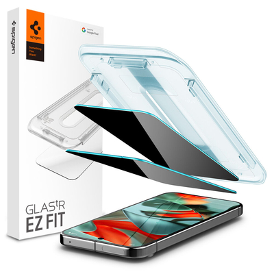SPIGEN GLAS.tR EZ Fit Privacy 2PCS Glass for Pixel 9 Pro XL Screen Protector [Colour:Black]