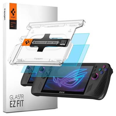 SPIGEN GLAS.tR EZ Fit 2PCS Glass for ASUS ROG Ally X 2024 Screen Protector [Colour:Clear]