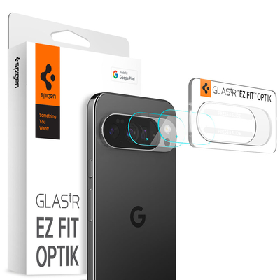 SPIGEN GLAS.tR EZ Fit Optik 2PCS Glass for Google Pixel 10 Pro XL Camera Lens Protector [Colour:Clear]