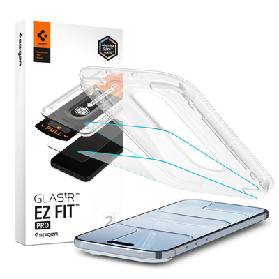 SPIGEN GLAS.tR EZ Fit Pro 2PCS for iPhone Air Glass Screen Protector [Colour:Clear]