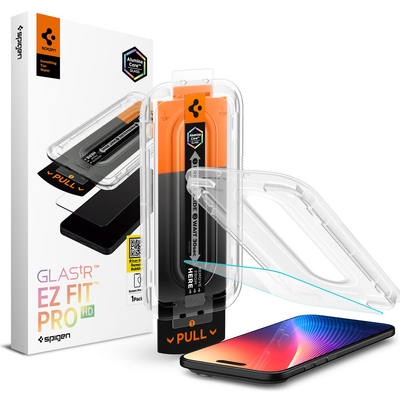 SPIGEN EZ Fit Pro HD Glass for iPhone 17 Air Screen Protector [Colour:Clear]