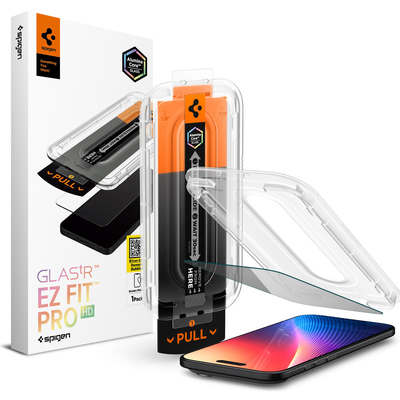 SPIGEN EZ Fit Pro HD Privacy Glass for iPhone Air Screen Protector [Colour:Black]