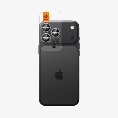 SPIGEN EZ Fit Optik Pro 2PCS Glass for iPhone 17 Pro Max/17 Pro/16 Pro Max/16 Pro/15 Pro Max/15 Pro/14 Pro Max/14 Pro Camera Lens Protector [Colour:Si