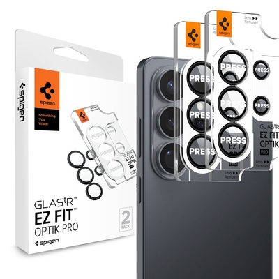 SPIGEN GLAS.tR EZ Fit Optik Pro 2PCS for Galaxy S26 Ultra Lens Protector [Colour:Black]