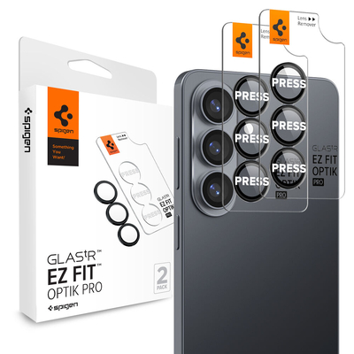 SPIGEN GLAS.tR EZ Fit Optik Pro 2PCS for Galaxy S26 Lens Protector [Colour:Black]