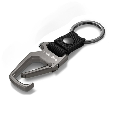 SPIGEN Carabiner With Keyring for Universal [Colour:Gunmetal]