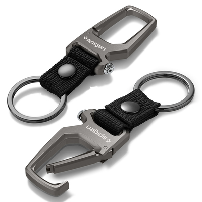 SPIGEN Carabiner with Keyring for Universal 2 PCS [Colour:Gunmetal]
