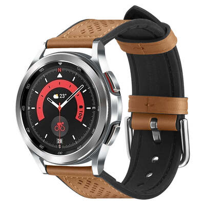 SPIGEN Retro Fit Watch Band (20mm) for Galaxy Watch 6 Classic / 6 / 5 / 5 Pro / 4 / 4 Classic [Colour:Brown]