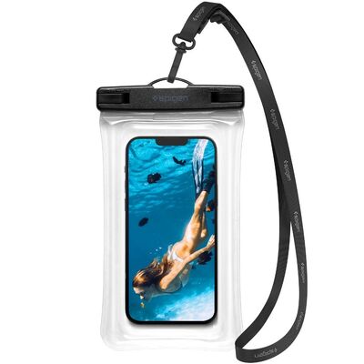 SPIGEN A610 Aqua Shield WaterProof Universal Floating Phone Pouch Case [Colour:Clear]