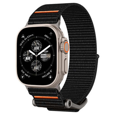 SPIGEN DuraPro Flex Ultra Watch Band for Apple Watch 49mm / 46mm / 45mm / 44mm / 42mm [Colour:Black]