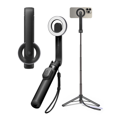 SPIGEN Selfie Stick Tripod (MagFit) S571W MagSafe Compatible for Universal [Colour:Black]