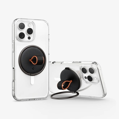 SPIGEN O-Mag (MagFit) MagSafe Compatible for MagSafe Case / Pixelsnap Case / iPhone Ring Holder [Colour:Black]
