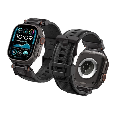 SPIGEN DuraPro Armor for Apple Watch 49mm/46mm/45mm/44mm/42mm Watch Band [Colour:Black Edition]