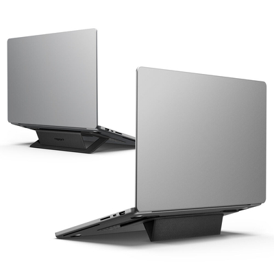 SPIGEN LD201-S1 Slim Fold Adhesive Laptop MacBook Stand [Colour:Black]