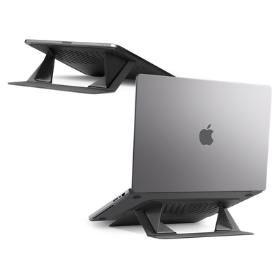 SPIGEN LD201-S6 Slim Fold Non Adhesive Laptop MacBook Stand [Colour:Black]