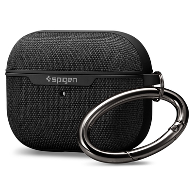 Genuine SPIGEN Urban Fit Hard Fabric Slim Cover Skin for Apple AirPods Pro Case [Colour:Black]