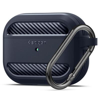 AirPods Pro Case, Genuine Spigen Rugged Armor Resilient Soft Cover for Apple [Colour:Charcoal]
