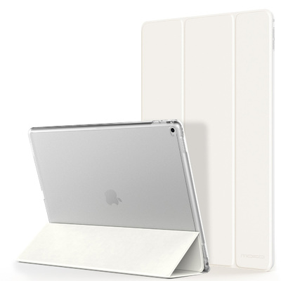 iPad Pro 12.9 Case, Genuine MoKo Ultra Slim Frosted Back Stand Cover for Apple [Colour:White]