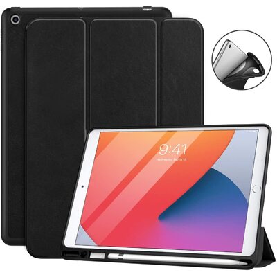 Genuine MoKo Ultra Slim Lightweight Shell Stand Cover for iPad 10.2 2021 / 2020 / 2019 / 9th / 8th / 7th Gen [Colour:Black]