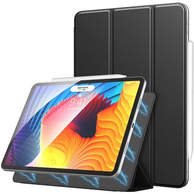 Genuine MOKO Magnetic Smart Folio Slim Stand Cover for Apple iPad Air 4 Case [Colour:Black]