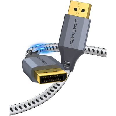 CableCreation 8k 60 Hz DP DisplayPort 1.4 to DP DisplayPort Cable 1M [Colour:Space Grey]