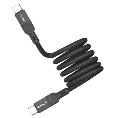 Momax 1M Mag link Magnetic USB C to USB C 100W for Universal USB Cable [Colour:Black]