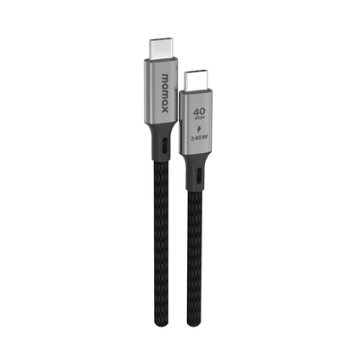 Momax 1M USB 4.0 USB C to USB C 240W for Universal USB Cable [Colour:Black]