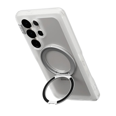 PLES Arche Mag Stand MagSafe Compatible for Galaxy S25 Ultra Case [Colour:Matt Clear]