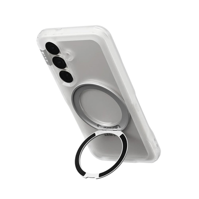 PLES Arche Mag Stand MagSafe Compatible for Galaxy S25 Case [Colour:Matt Clear]