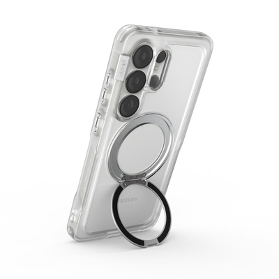PLES Arche Mag Stand MagSafe Compatible for Galaxy S26 Ultra Case [Colour:Matt Clear]
