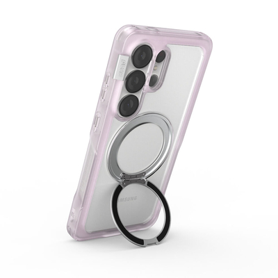 PLES Arche Mag Stand MagSafe Compatible for Galaxy S26 Ultra Case [Colour:Pink]