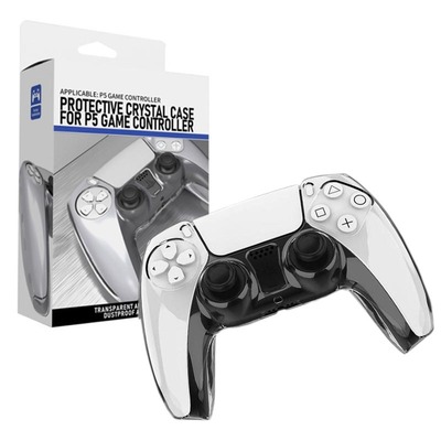 Protective Clear Crystal Shock Dust ProofCover Case for PlayStation 5 Controller [Colour:Clear]