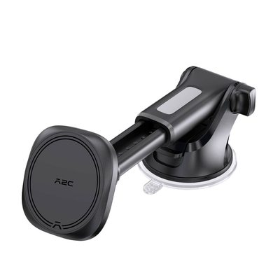 A2C Universal Dashboard (Metal Ring included) Magnetic MagSafe Compatible Car Mount Holder [Colour:Black]