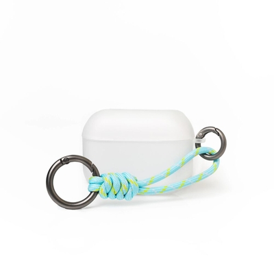 MONOCOZZI Dust Proof Translucent Soft Case with Strap for AirPods Pro 3 Case [Colour:Blue]