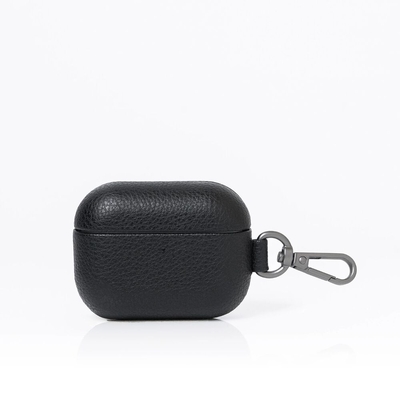 MONOCOZZI Pebble Leather Case for AirPods Pro 3 Case [Colour:Black]