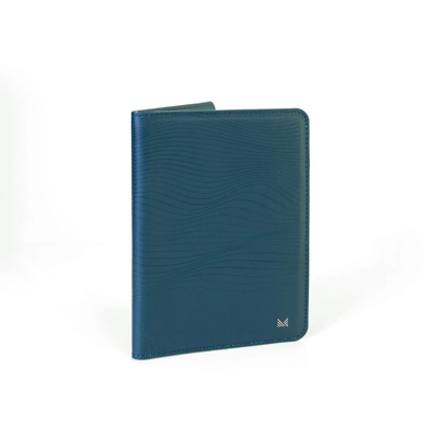 MONOCOZZI LUCID Refined Biodegradable Leather Slim Passport Holder [Colour:Midnight Blue]