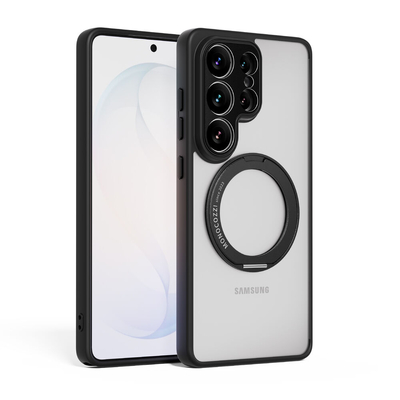 MONOCOZZI SafeProtect Magnetic Rugged Defense Hybrid MagSafe Compatible For Galaxy S26 Ultra Case [Colour:Transparent/Black]