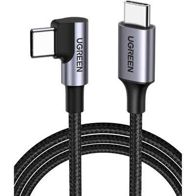 UGREEN 3m USB C to USB C Right Angle 90 Degree Cable [Colour:Grey]