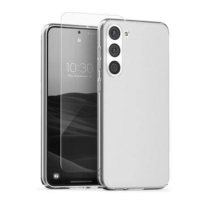 VRS DESIGN Skin Fit Case with Screen Protector for Galaxy S23 [Colour:Clear]