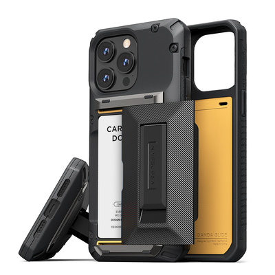 VRS DESIGN Damda Glide Hybrid Case for iPhone 15 Pro Max [Colour:Black Groove]