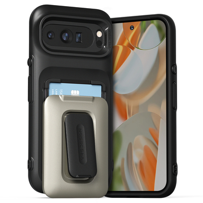 VRS DESIGN D-Wallet Origin Case for Google Pixel 9 Pro XL [Colour:Silver/Black]
